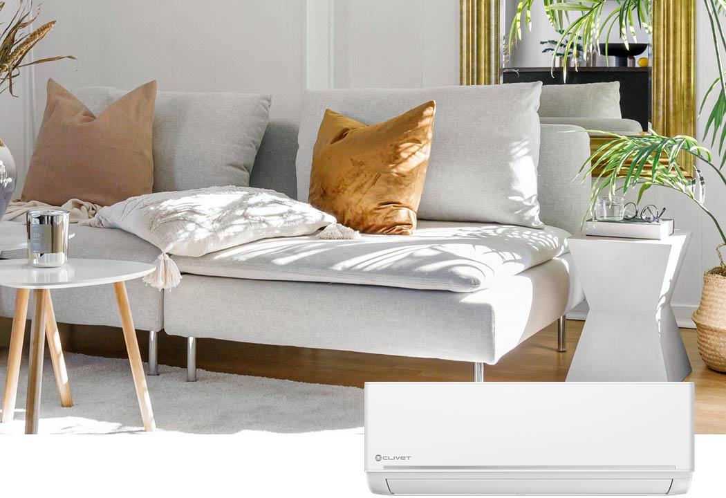 Climatizzatore Dual Split Ezcool Clivet 9 + 12 BTU MU2-Y53M + ILA1-Y27 + ILA1-Y35 INVERTER R-32 A++/A+ Wi-Fi Optional