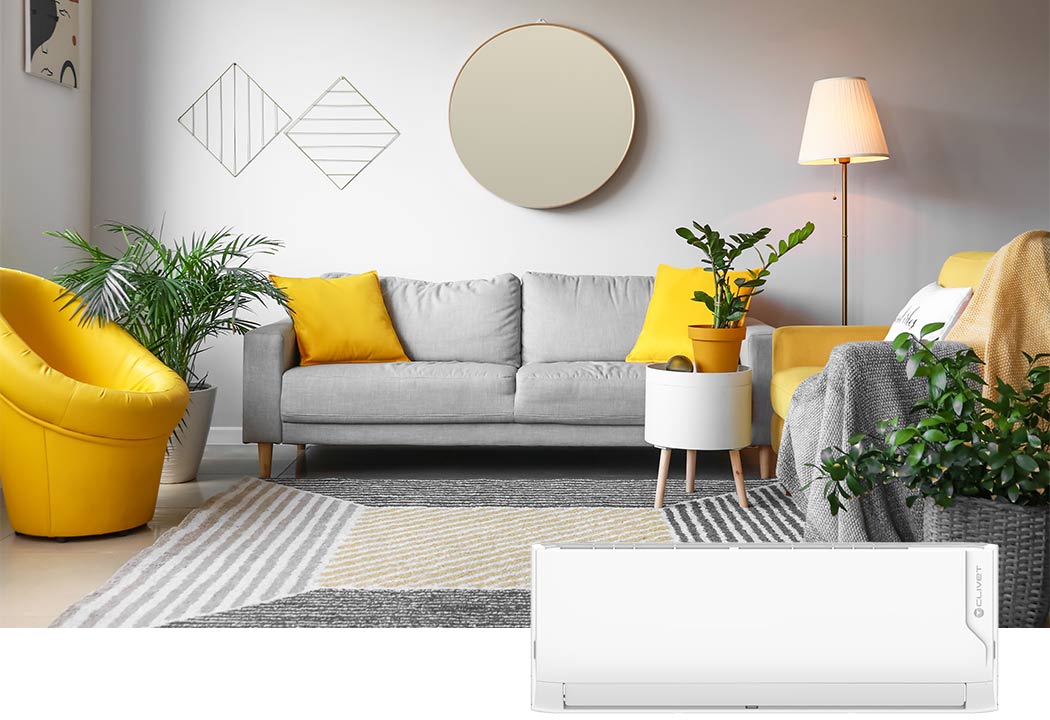 Climatizzatore Dual Split CRISTALLO2 Clivet 9 + 9 BTU MU2-Y53M + IMA1-Y27 + IMA1-Y27 INVERTER R-32 A++/A+ Wi-Fi INCLUSO