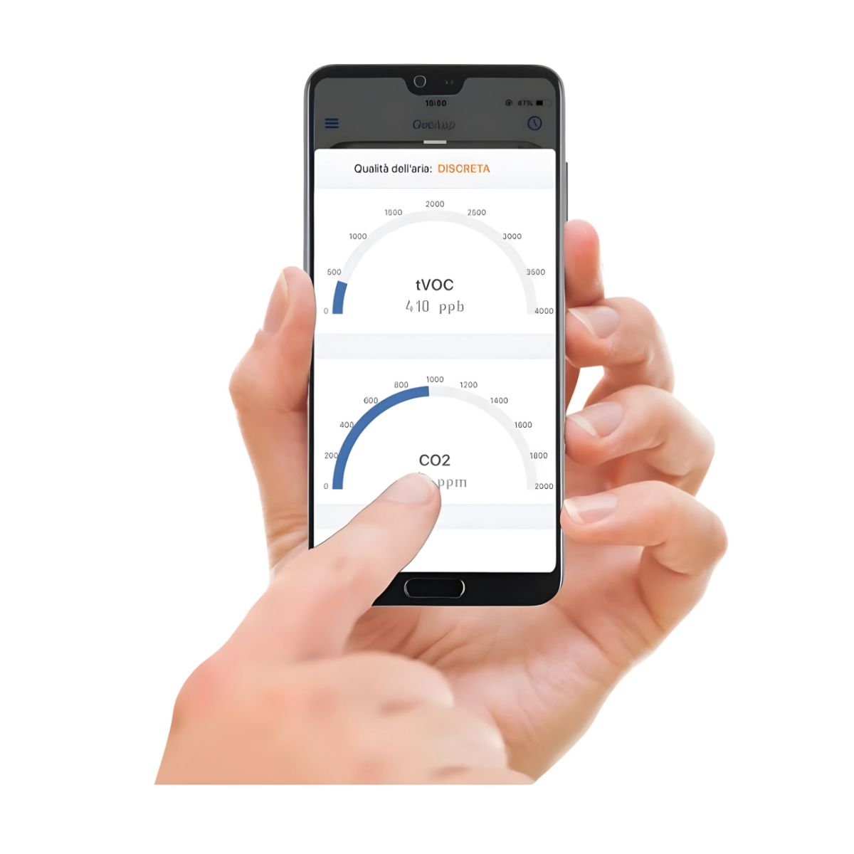 CRONOTERMOSTATO COMANDO REMOTO DALIA CON MONITORAGGIO QUALITA' AMBIENTE