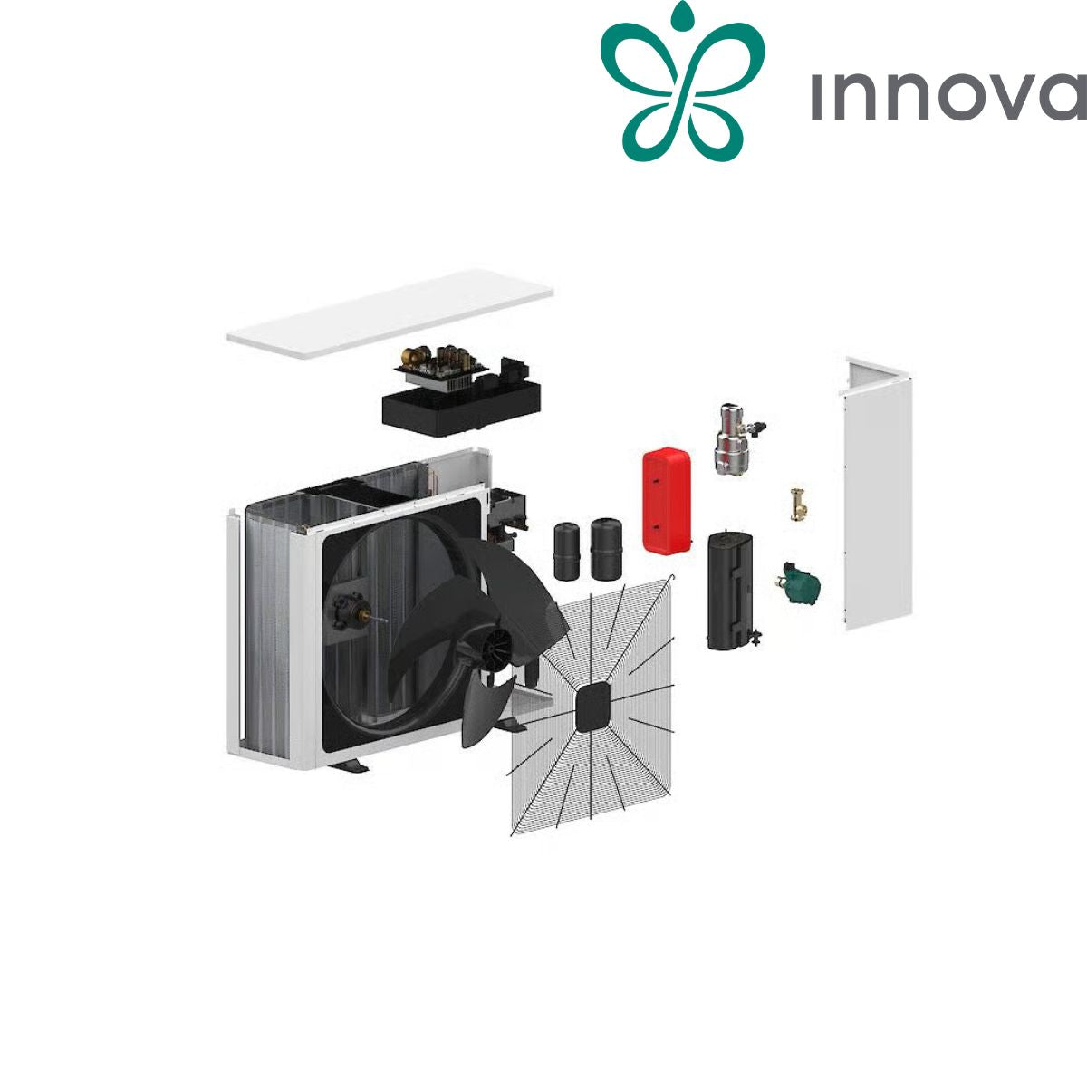 Innova FULDA M1 Pompa di Calore Aria/Acqua 12kW Dc Inverter R290 Comando Incluso Wifi V220 A+++