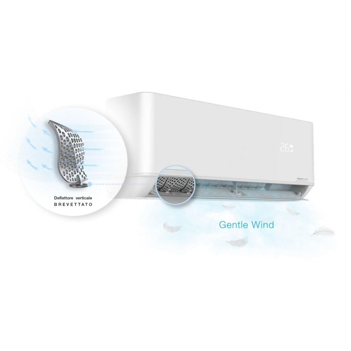 CLIMATIZZATORE UNICAL FLOWY3 INVETER 10000 BTU FLY3 10H R32 A+++/A+++ Wi-Fi INCLUSO 10000 btu 2 ANNI di Garanzia