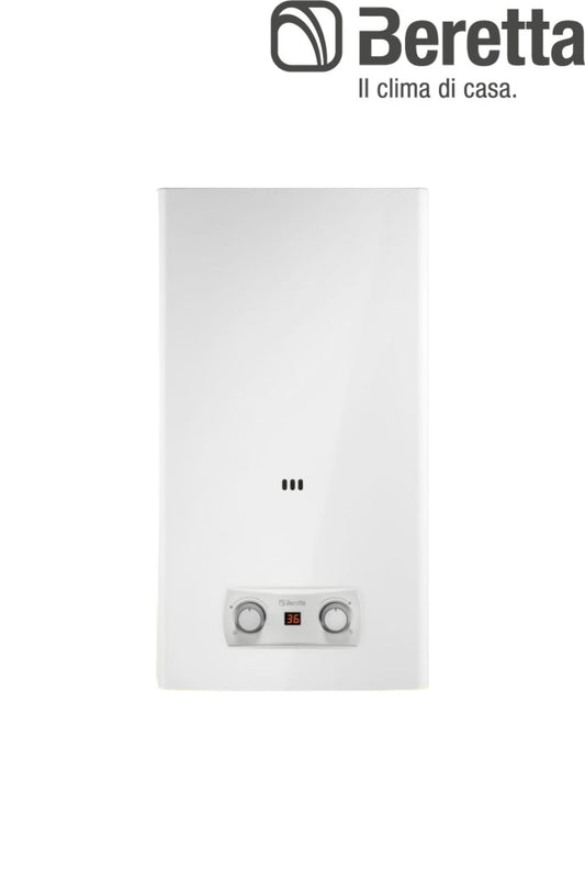 Scaldabagno BERETTA FONTE A Gas Istantaneo C.A METANO 11 Lt/m + Esalatore