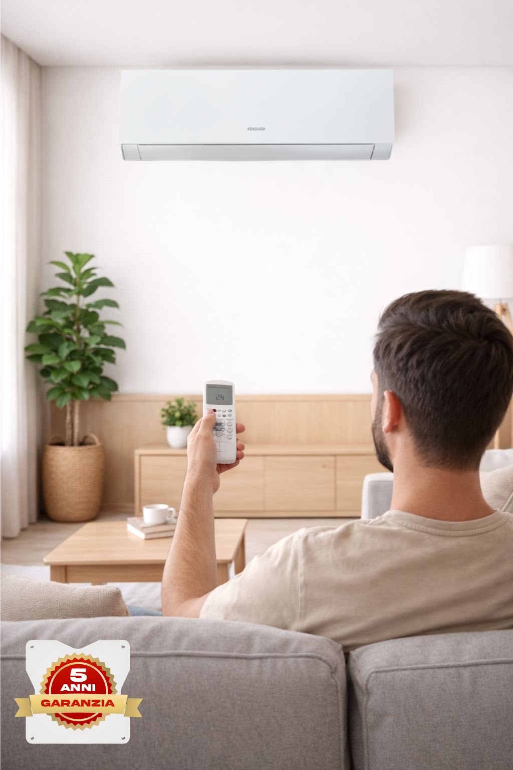 Climatizzatore Sinclair Inverter Serie MARVIN SIH+SOH-09BIM 9000 Btu Wi-Fi Incluso R-32 A+++/A+++ 5 Anni di Garanzia